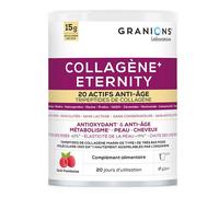 Granions - Collagène Eternity - Collagène marin - 85g Poudre Goût Framboise