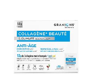 GRANIONS - Collagene Marin Poudre Beauté SUBLIMLIFT - Goût Cerise - 10 sachets