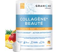 Granions Collagène Plus Beauté Peau Cheveux Collagène Marin Biotine Tropical 216g