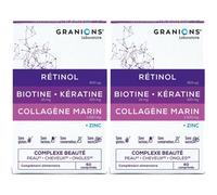 GRANIONS Complexe Beauté Rétinol Biotine Kératine Collagène Marin Comprimé(S) 2x60 pc(s)