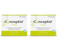 GRANIONS Conceptio Femme, Contribue à la fertilité Féminine, Vit. B9 (Acide Folique), Vit. grp B, Vit. C, Vit. A, Dha, Iode, Zinc, Sélénium, Marque Française, Programme de 30 J (Lot de 2)