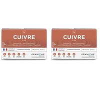 Granions® CUIVRE 2 mg - 30 ampoules : 15 jours - Immunité - Antioxydant - Maintien des articulations et tendons - 2 mg de Cuivre - Made in France (Lot de 2)
