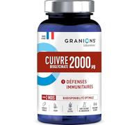 Laboratoire des Granions – Complément Cuivre 2 mg – Défenses immunitaires – 60 gélules