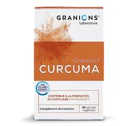 Granions Complément alimentaire Curcuma 150 mg (Curcumine, Manganèse, Cuivre, Pipérine) – 30 gélules