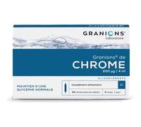 Granions de Chrome 200 ug 30 ampoules
