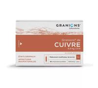 Granions De Cuivre Oligoélément 30 Ampoules Buvables