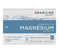 Laboratoire des GRANIONS – Granions de Magnésium solution buvable 3,82 mg/2 ml, 30 ampoules