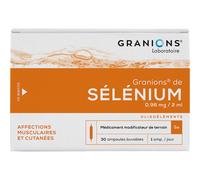 Granions De Selénium 0,96mg/2ml Solution Buvable Ampoules 30x2ml