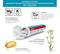 Granions Décontractant Musculaire Anti-Douleur 20 comprimes effervescents