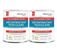 Granions - Decontractant Musculaire - Collagene Marin - Citron - 2x300g | Soulage les Courbatures, Contractures et Douleurs Musculaires, Tendons & Ligaments, Collagene, Magnesium, Vitamine C