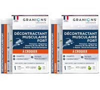 GRANIONS Décontractant Musculaire Fort à croquer | Soulagement rapide des crampes, courbatures, contractures et fatigue musculaire | Minéraux potassium magnésium | Vitamines B6 | goût pomme sans sucre