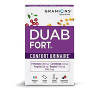 GRANIONS Duab Fort Confort Urinaire |7 sachets de Canneberge, Propolis, Bruyère et D-Mannose pour prévenir et soulager l'inconfort urinaire des femmes | Fabriqué en France | Formule brevetée
