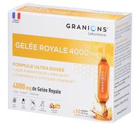 Granions Complément alimentaire Gelée royale 4000 mg - Sélénium, Zinc, Cuivre - 10 ampoules