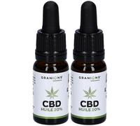 Granions Huile CBD 20% Goutte(S) Orale(S) 2x10 ml