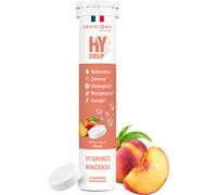 Granions HyDrop Pastilles Hydratation Pêche 20 Comprimés Effervescents