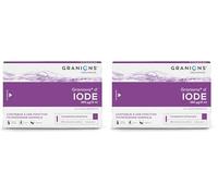 GRANIONS Iode Contribue à une fonction thyroïdienne normale Iode 150 µg Marque Française 30 ampoules (Lot de 2)