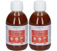 GRANIONS® Kid 23 Vitamines - Aux Plantes Goût Tutti frutti Sirop 2x200 ml