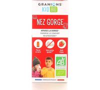 GRANIONS® Kid Bio Nez Gorge - Sirop Aux Plantes Goût Fraise solution orale 125 ml