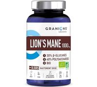 Granions – Complément Lion's Mane 1000 mg Bio champignon adaptogène vegan 90 gélules