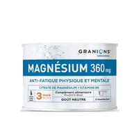 GRANIONS - Citrate de Magnesium + Vitamine B6 - Goût Neutre -Format 3 mois-210g