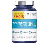 Granions Magnésium Marin 360mg Format 6 Mois Magnésium + Vitamine B6 180 Comprimés