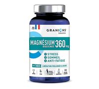 Laboratoire des GRANIONS – Magnésium 360 mg comprimés – Bisglycinate + Vitamine B6 – 60 comprimés