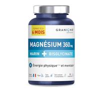 Laboratoire des GRANIONS Double Magnésium Marin + Bisglycinate 180 comprimés