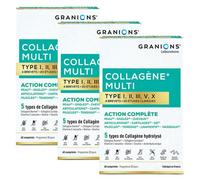 Granions - Multi Collagène + 5 Types de Collagène - 20 études cliniques - Lot de 3