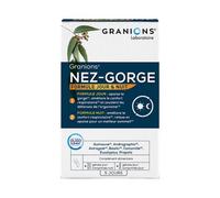 GRANIONS Nez Gorge I Formule jour : Apaise la gorge, améliore le confort respiratoire, soutient les défenses I Formule Nuit : Relaxe et apaise pour un sommeil serein I Programme de 5 J