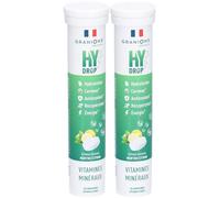 Granions Pastille hydratation Électrolytes HYDROP Goût Menthe-Citron Comprimés Effervescents 2x20 pc(s)