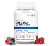 Granions - Pro Keracys - Pousse Cheveux & Force - Biotine - 60 Gummies | Pousse Cheveux Rapide, Sans Sucre, Sans Gélatine Animale, Keratine Très Dosé, Gummies Cheveux, Zinc, Fruits Des Bois