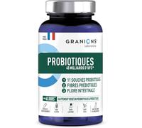 GRANIONS | Probiotique 45 Milliards d’UFC - Complement Alimentaire pour Flore Intestinale - Flore intime - Digestion Difficile, Ballonnements, Détox Foie Puissant et Rapide - 60 Gélules