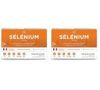 Granions® SÉLÈNIUM 150 µg - 30 ampoules : 30 jours - Immunité - Antioxydant - Cheveux & ongles - 150 µg de Sélénium - Made in France (Lot de 2)
