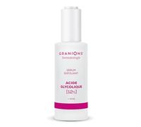 GRANIONS SERUM ACIDE GLYCOLIQUE 12% EXFOLIANT + AHA - Peeling Serum Visage Exfoliation Intense & Teint Éclatant - Skincare Beauté - Tous Types De Peau, Testé sous contrôle dermatologique 30 Ml