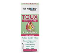 Granions Toux Sèche et Grasse Sirop sans Sucre 120ml
