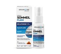 Granions - Spray Sommeil Flash Mélatonine 1,9mg - Arôme Caramel - 130 Spray - 25ml