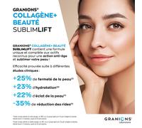 Granions - Sublimlift Collagene Marin Acide Hyaluronique goût Chocolat Poudre Pour La Préparation D'Une Solution 300 g