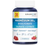 GRANIONS TRIPLE MAGNESIUM 300 MG GUMMIES - Anti Stress, B6 - 30 Gummies