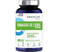 GRANIONS - Vinaigre de Cidre de Pomme 2000 MG - Coupe Faim & Perte de Poids - Probiotique Naturel - Vinaigre de Cidre Perte de Poids - Confort Digestif - Made in France - 90 Comprimés
