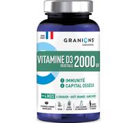 Granions Vitamine D3 2000UI 4 Mois Immunité Et Capital Osseux Végan 30 Comprimés À Croquer
