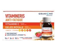 Granions Vitamineris Shot Anti-Fatigue Vitamine C Goût Fruits Rouges 10 Shots