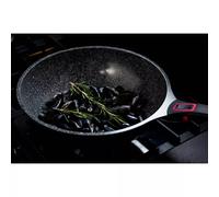 Granit PRO Poêle Wok Fonte Aluminium Revêtement céramique Manche amovible Induction D30 cm