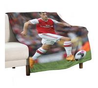 Granit Xhaka - Couverture polaire en flanelle super douce et chaude pour toutes saisons, pour lit, canapé, 152,4 x 203,2 cm, motif joueur de football suisse