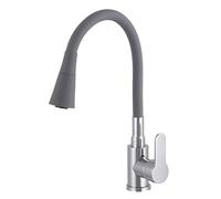 Granitan ® Flexo Robinet d'évier de cuisine avec bec rotatif à 360° Robinet de salle de bain haute pression Tête en céramique Set de robinets pour salle de bain, cuisine, restaurant, hôtel