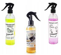 Granitan Kit d'entretien en spray pour évier en granit, dégraissant universel - Cuisine, salle de bain, vêtements, moteur, détartrant - Spray anti-calcaire et dépôts - Spray 2 x 300 ml + 200 ml