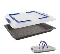 Granitbackform mit Deckel GRANDE 43x29x7 cm
