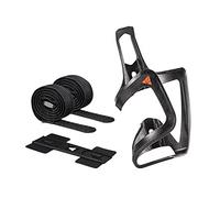 Granite Aux E+ Porte-bidon en Fibre de Carbone avec kit de Sangle, Porte-Bouteille d'eau pour vélo électrique (eBike), léger et résistant, Support de Bouteille d'eau chargé latéralement