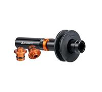 Granite ChainDock Moyeu Factice, Axe Traversant 12mm et Cadre QR | Alu 6061 et nylon, espacement réglable 130-157mm, roue de calage chaîne, adaptateur QR inclus, usage VTT, route et gravel