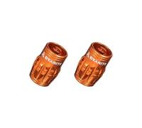 Granite Juicy Nipples Bouchons Démonte-Obus Schrader, 2 Pcs (Orange)