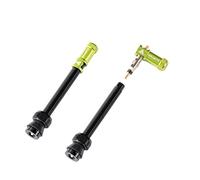 GRANITE Juicy Nipples Paires de Valves Tubeless Cycle + Bouchons démonte Obus Adulte Unisexe, Green, 60mm